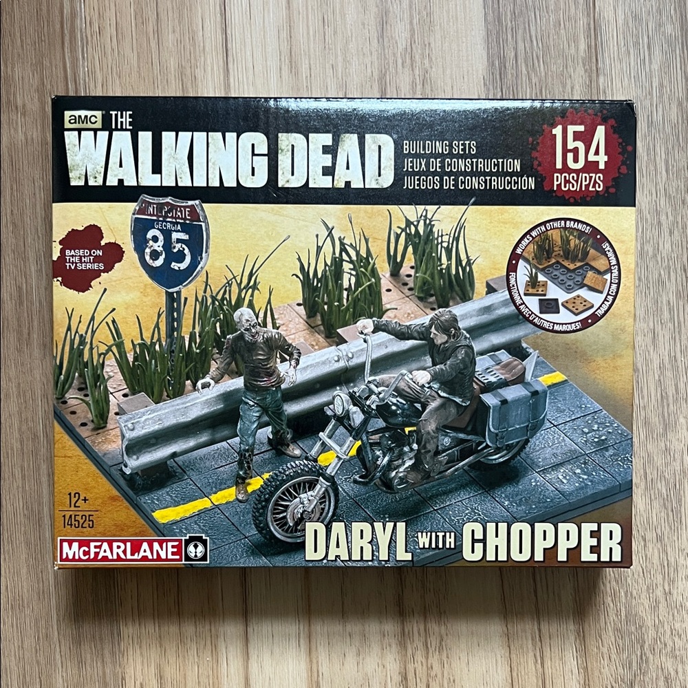 The Walking Dead Daryl with Chopper Mcfarlane Building Set 154 Pieces